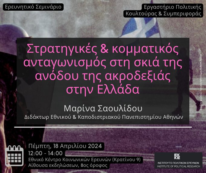 Στρατηγικές και κομματικός ανταγωνισμός στη σκιά της ανόδου της ακροδεξιάς στην Ελλάδα